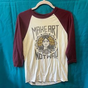 “Make Art Not War” Women’s Shirt